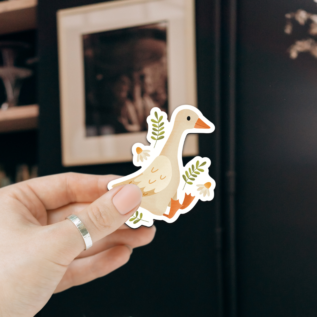 Magnet goose meadow - fridge magnet gift